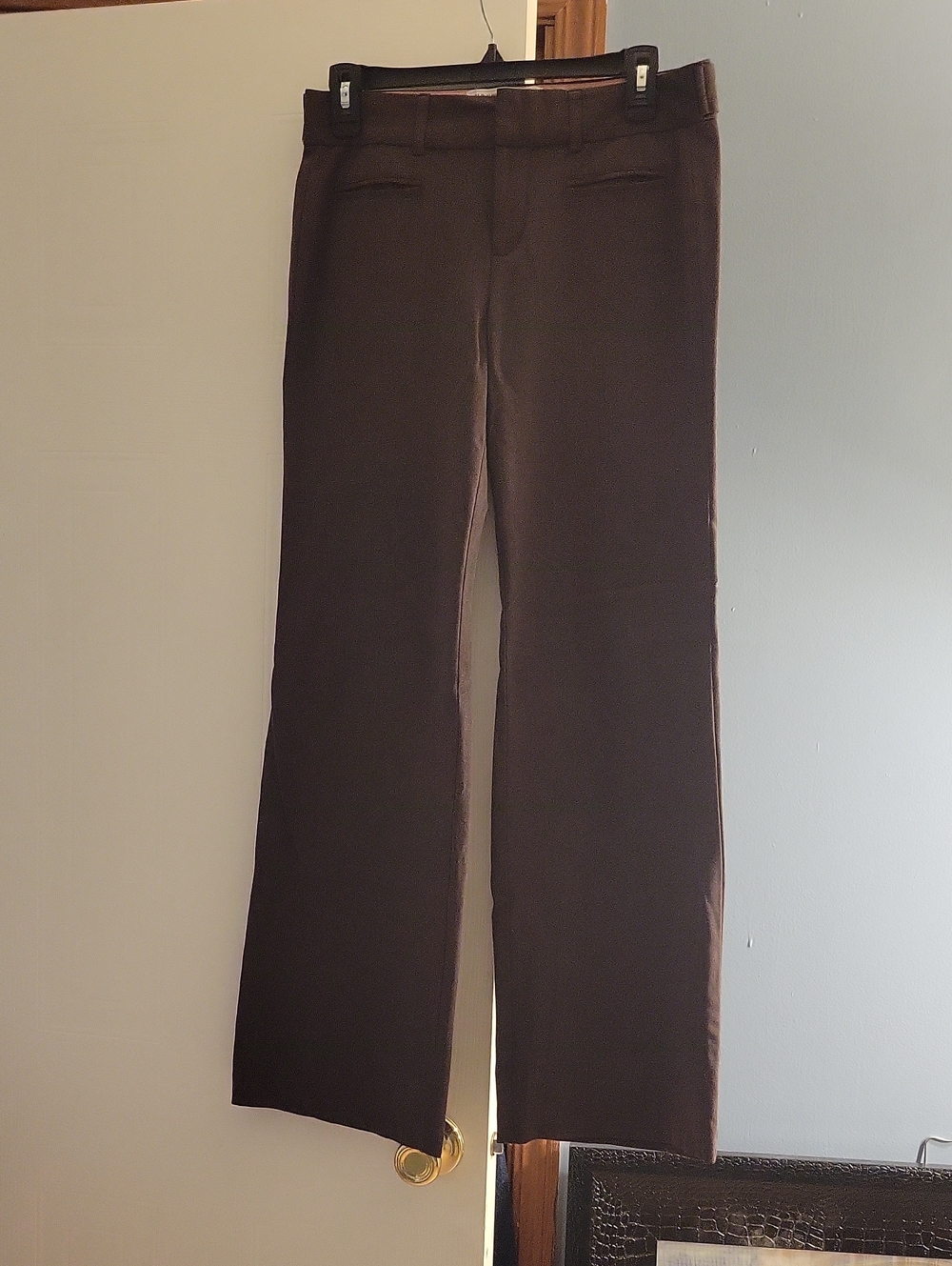 🎈 Old Navy Women's Dark Brown low waist boot cut Dress Pants Size 4